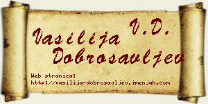 Vasilija Dobrosavljev vizit kartica